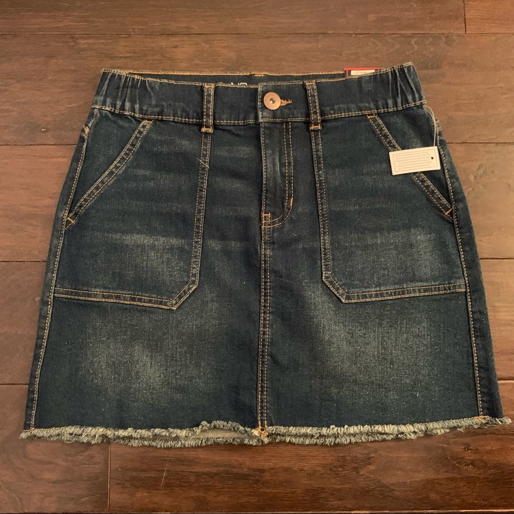 No Boundaries blue jeans mini skirt size small 3/5